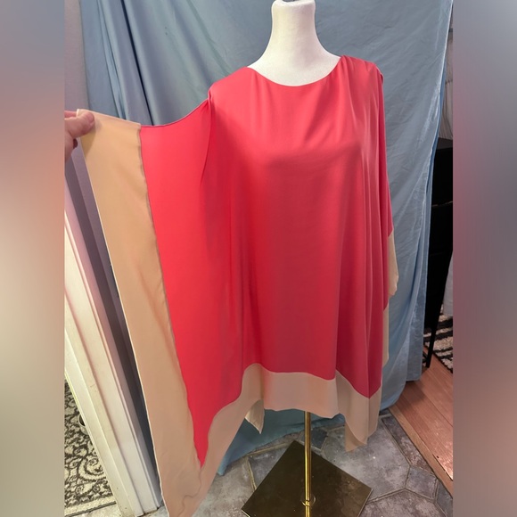 Vintage CHRISTIAN DIOR Runway Pink Silk Kaftan Sheath Shift Dress NWT $5400 Sz 4 - Picture 11 of 14